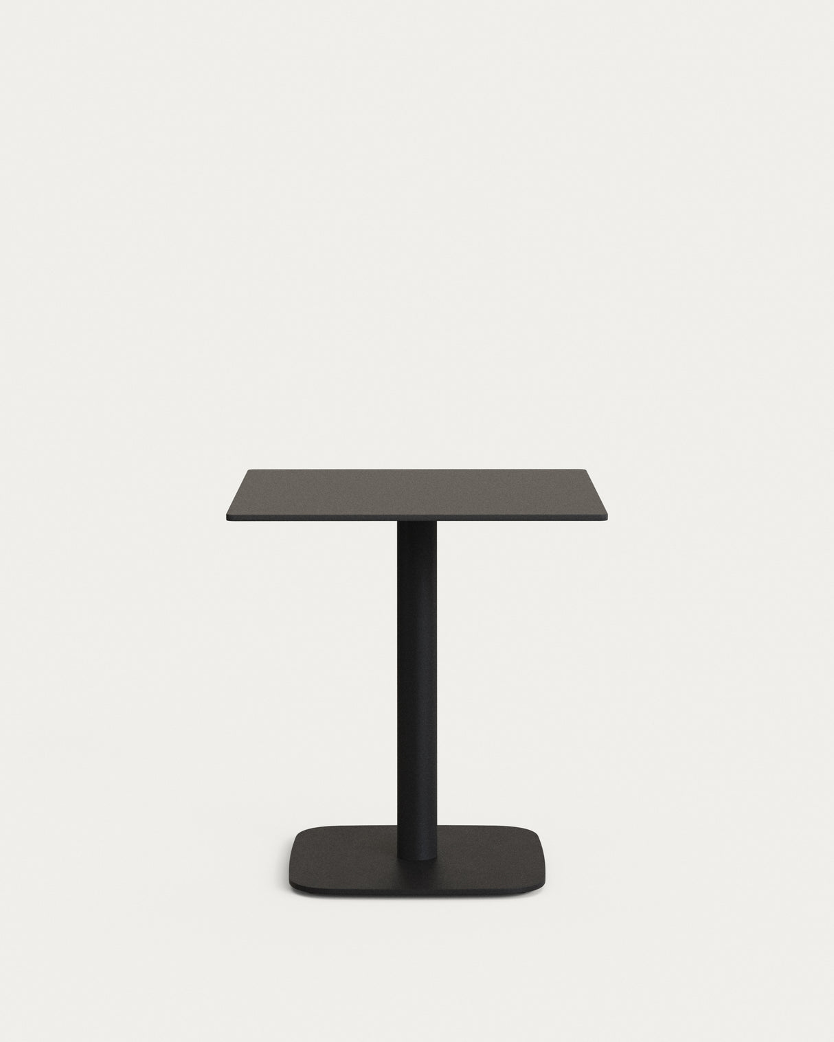 Dina Outdoor-Tisch schwarz mit schwarz lackiertem Metallbein 68 x 68 x 70 cm - ZEN ZONE Furniture