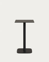 Dina Outdoor Stehtisch schwarz mit schwarz lackiertem Metallbein 60 x 60 x 96 cm - ZEN ZONE Furniture
