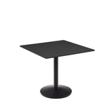 Esilda Outdoor-Tisch schwarz mit schwarz lackiertem Metallgestell 90 x 90 x 70 cm - ZEN ZONE Furniture