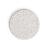 Hoher, runder Saura Bar-Tisch aus Metall mit weisser Terrazzo-platte, 96 x Ø70 cm - ZEN ZONE Furniture