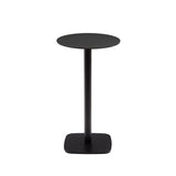 Dina hoher runder Outdoor-Tisch schwarz mit schwarz lackiertem Metallgestell Ø 60x96 cm - ZEN ZONE Furniture