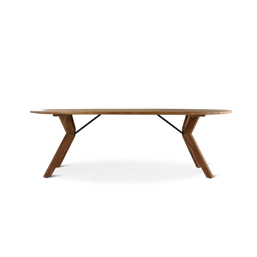 Gartentisch Teak Natur 300 CASTOR - ZEN ZONE Furniture