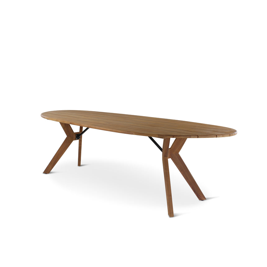 Gartentisch Teak Natur 300 CASTOR - ZEN ZONE Furniture