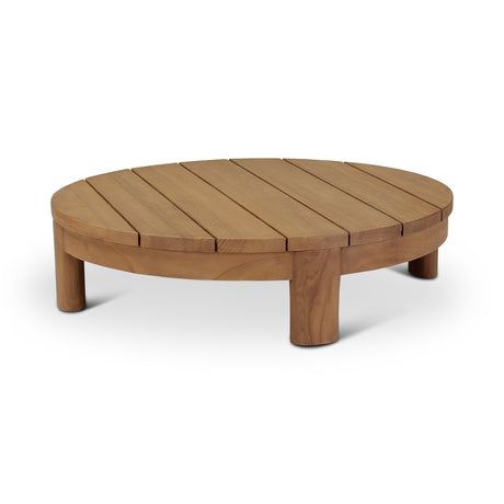 AMBON Couchtisch d90 Teak natur - ZEN ZONE