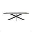 VIDRO Tisch 300x124 cm, bronzefarbener Glasplatte - ZEN ZONE