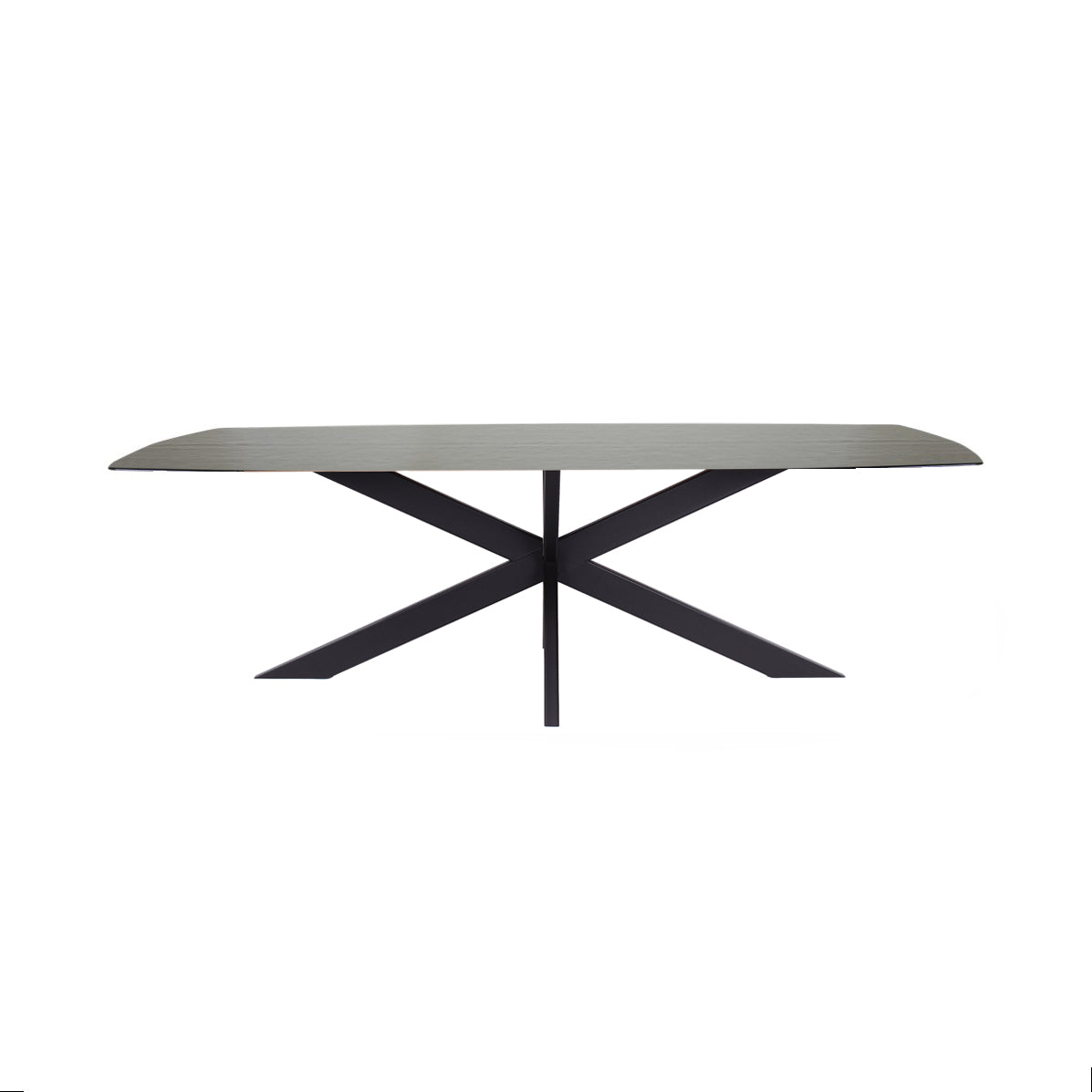 VIDRO Tisch 300x124 cm, bronzefarbener Glasplatte - ZEN ZONE
