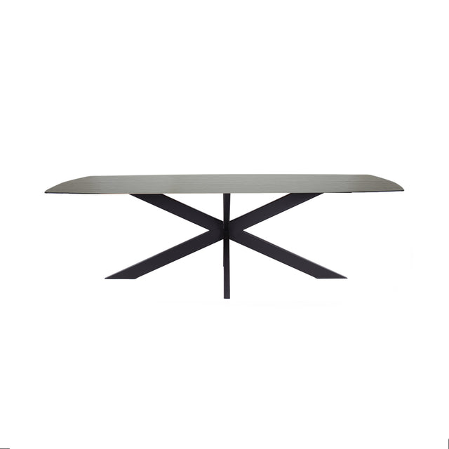 VIDRO Tisch 300x124 cm, bronzefarbener Glasplatte - ZEN ZONE