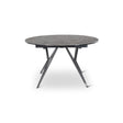 Ausziehbarer Tisch BOLETA Keramik Stein, anthrazit Metallbeine 130-200 cm - ZEN ZONE Furniture