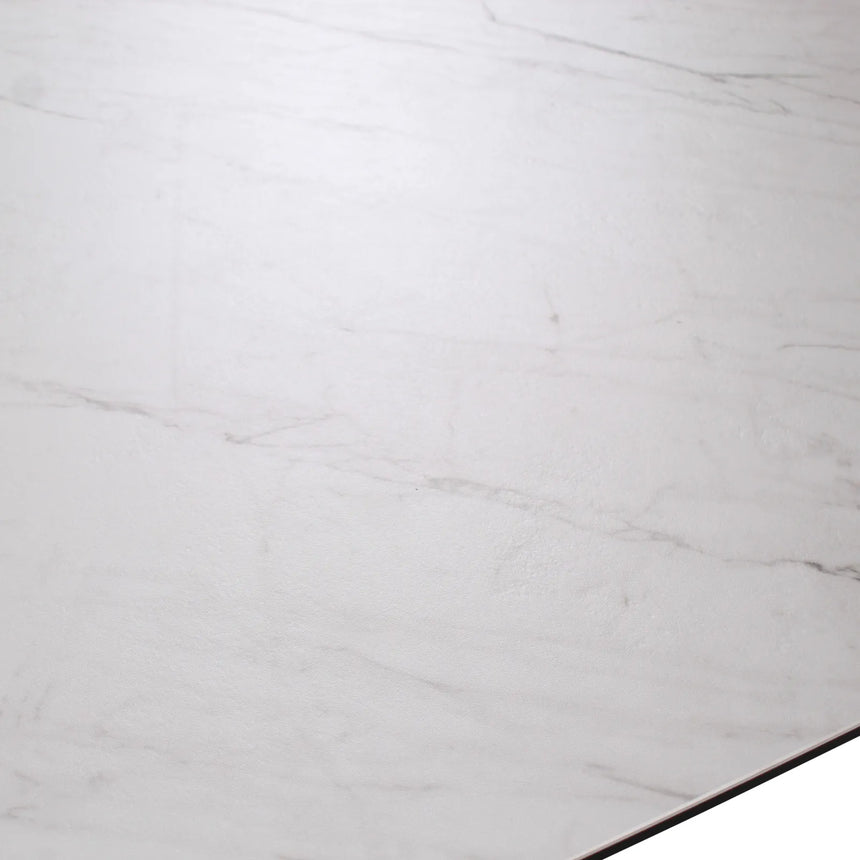 Couchtisch Tibet aus Keramikmarmor in hellgrau, 300x120x76 cm - ZEN ZONE Furniture