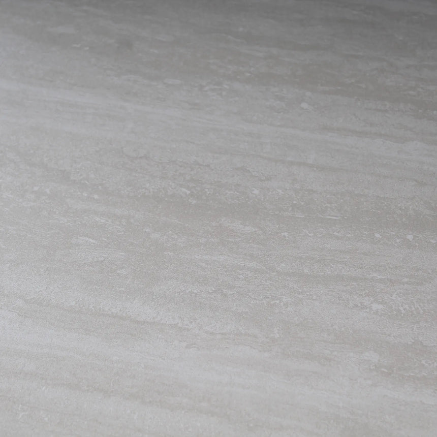 Esstisch Tibet aus Keramiktravertin in hellgrau, 300x120x76 cm - ZEN ZONE Furniture
