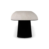 Esstisch Tibet aus Keramiktravertin in hellgrau, 300x120x76 cm - ZEN ZONE Furniture