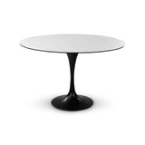 Esstisch Tino aus Keramikmarmor in hellgrau, 120x120x76 cm - ZEN ZONE Furniture