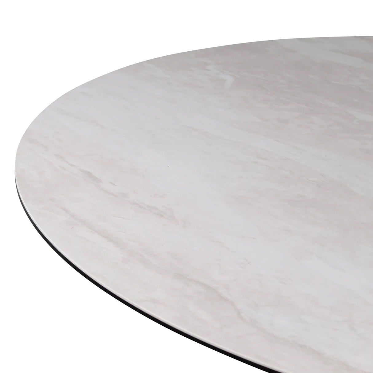 Esstisch Tino aus Keramik in hellgrau, 150x150x76 cm - ZEN ZONE Furniture