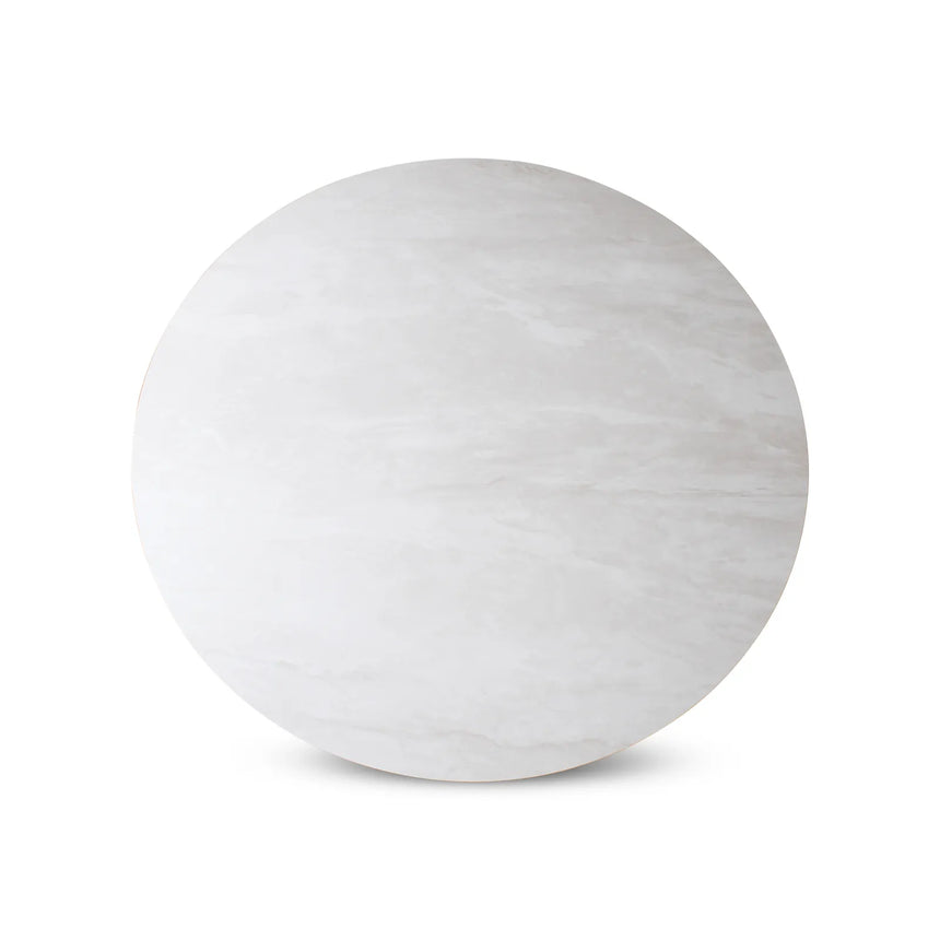 Esstisch Tino aus Keramik in hellgrau, 150x150x76 cm - ZEN ZONE Furniture