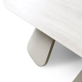 Gartentisch Mikos aus Aluminium steinfarbend, 130x70x38 cm - ZEN ZONE Furniture