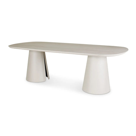 Gartentisch Clocks aus Aluminium steinfarbend, 240x110x76 cm - ZEN ZONE Furniture