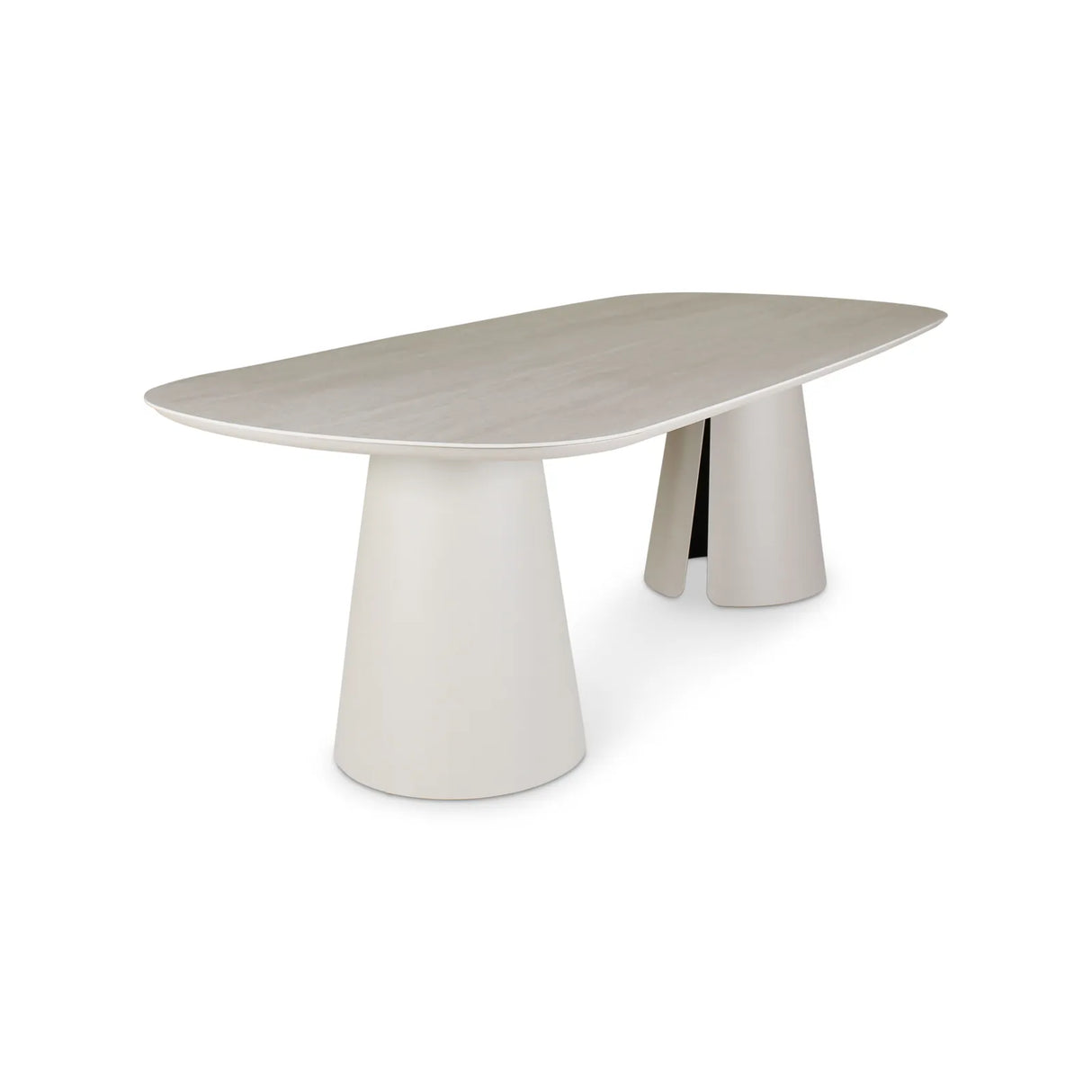 Gartentisch Clocks aus Aluminium steinfarbend, 240x110x76 cm - ZEN ZONE Furniture