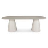 Gartentisch Clocks aus Aluminium steinfarbend, 240x110x76 cm - ZEN ZONE Furniture