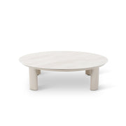 Gartentisch Nimbo aus Aluminium steinfarbend, 90x90x24 cm - ZEN ZONE Furniture