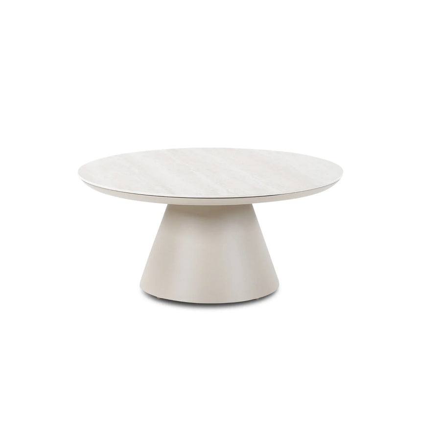 Gartencouchtisch Ariba aus Aluminium in grau, 80x80x37 cm - ZEN ZONE Furniture
