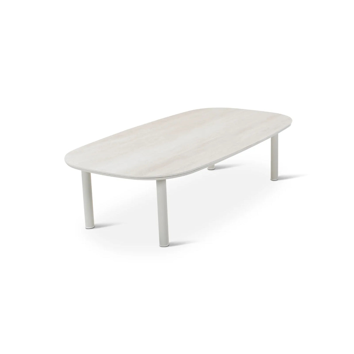 Gartencouchtisch Liv aus Aluminium sandfarbend, 120x65x31 cm - ZEN ZONE Furniture