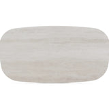 Gartencouchtisch Liv aus Aluminium sandfarbend, 120x65x31 cm - ZEN ZONE Furniture