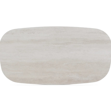 Gartencouchtisch Liv aus Aluminium sandfarbend, 120x65x31 cm - ZEN ZONE Furniture