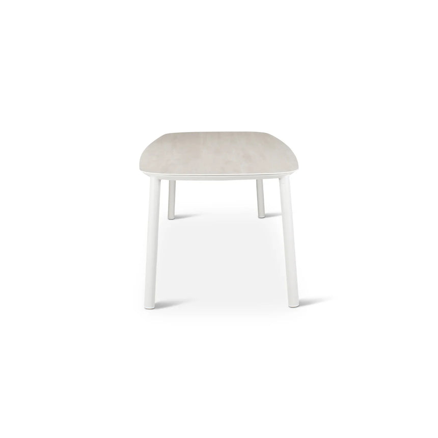 Gartentisch Liv aus Aluminium sandfarbend, 220x100x75 cm - ZEN ZONE Furniture