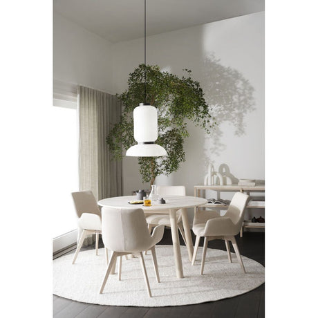 DRIMSDALE Esszimmerstuhl Beige/weiß pigmentiert 59x59x81cm - ZEN ZONE