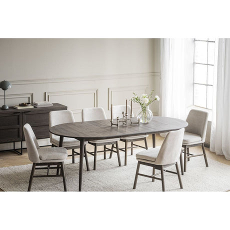 AMESBURY Esszimmerstuhl Hellbeige/Braun 49x58x84cm - ZEN ZONE