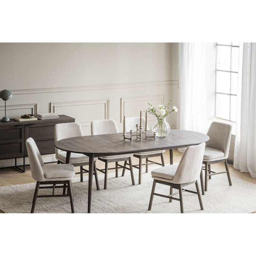 AMESBURY Esszimmerstuhl Hellbeige/Braun 49x58x84cm - ZEN ZONE