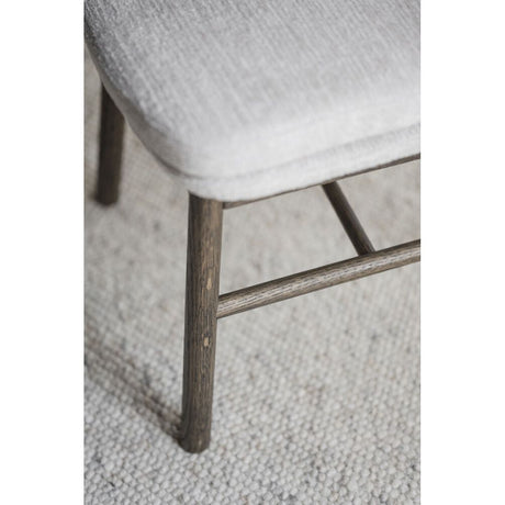 AMESBURY Esszimmerstuhl Hellbeige/Braun 49x58x84cm - ZEN ZONE
