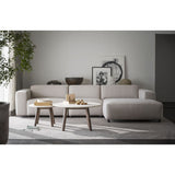 WILLARD Modulares Sofa Chaise Longue Rechts Hellbeige 312x161x70cm - ZEN ZONE