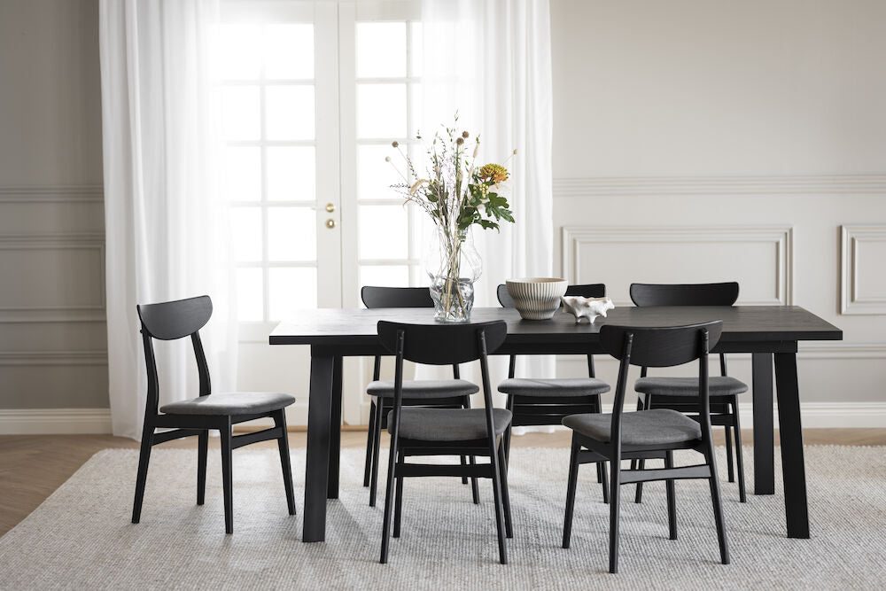 WINNIPEG Esstisch Schwarz 200x100x75cm - ZEN ZONE