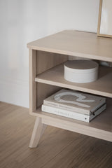 YUMI TV-Bank Weiß pigmentiert 152x42x60cm - ZEN ZONE Furniture