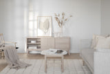 YUMI TV-Bank Weiß pigmentiert 152x42x60cm - ZEN ZONE Furniture
