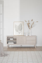 YUMI TV-Bank Weiß pigmentiert 152x42x60cm - ZEN ZONE Furniture