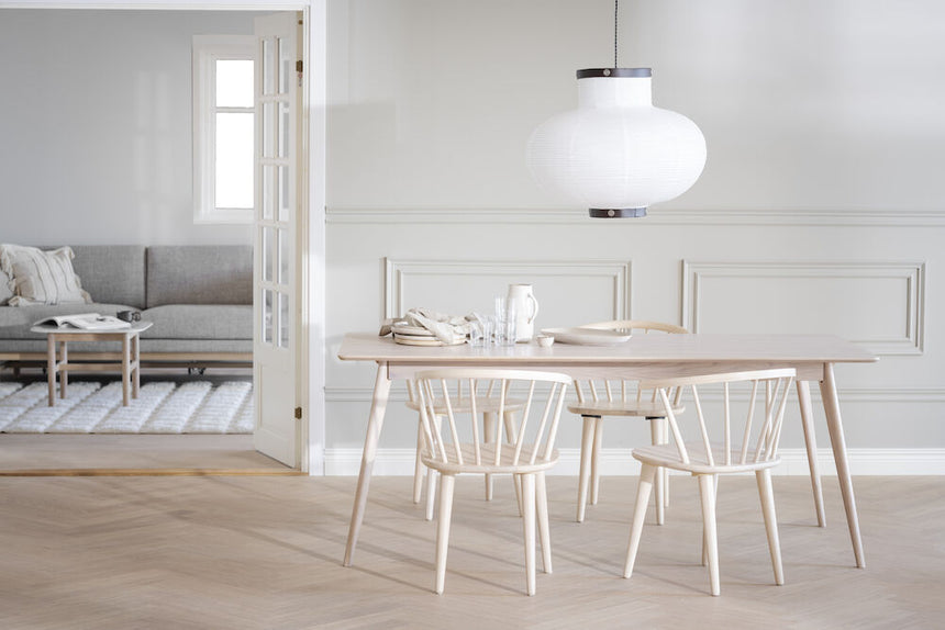 YUMI Esstisch Weiß pigmentiert 190x90x75cm - ZEN ZONE