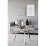 YUMI Couchtisch Weiß pigmentiert 90x90x53cm - ZEN ZONE