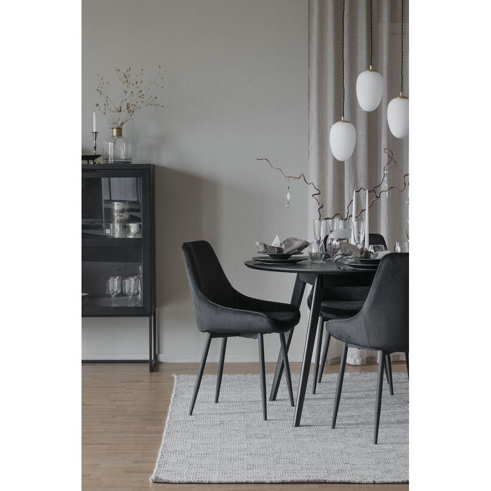 SIERRA Esszimmerstuhl Schwarz 49x55x85cm - ZEN ZONE