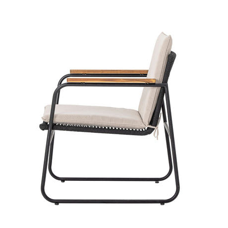 Hampton Loungesessel, Schwarz, Metall - ZEN ZONE Furniture