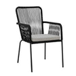Santino Gartenstuhl, Schwarz, Metall - ZEN ZONE Furniture