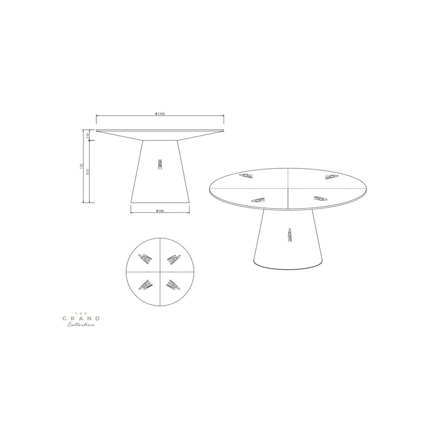 AMALFI Esstisch Rund - ZEN ZONE Furniture