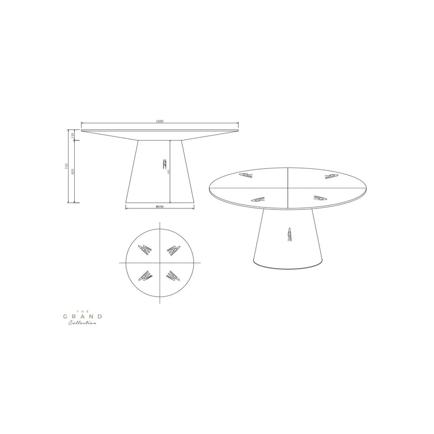 AMALFI Esstisch Rund - ZEN ZONE Furniture