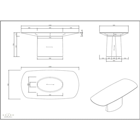 AMALFI Esstisch Rechteckig - ZEN ZONE Furniture