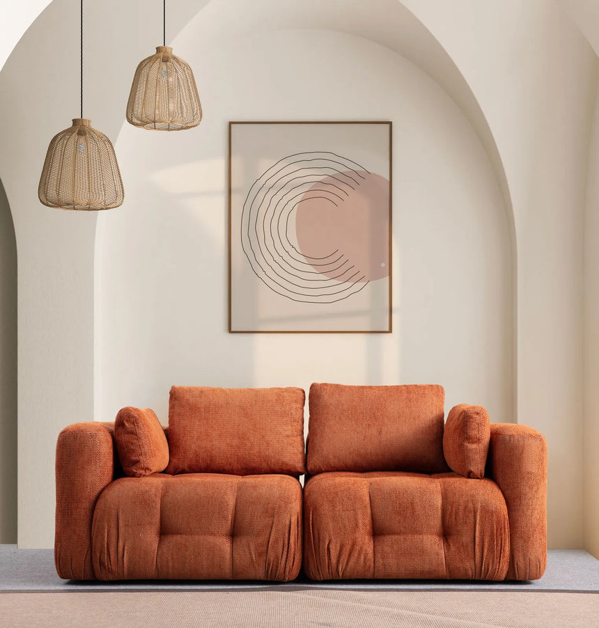 Amaris 2-Sitzer Sofa in Orange, 200x100 cm von Atelier Del Sofa – Bild 1