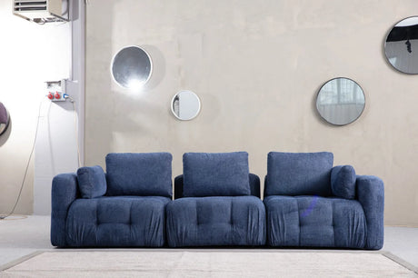 Amaris 3-Sitzer Sofa in Marineblau, 290x100 cm von Atelier Del Sofa – Bild 1
