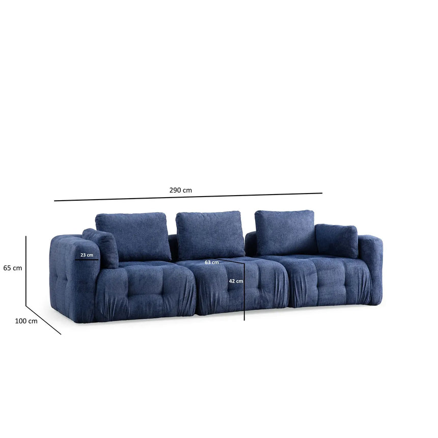 Amaris 3-Sitzer Sofa, 290x100 cm - ZEN ZONE Furniture