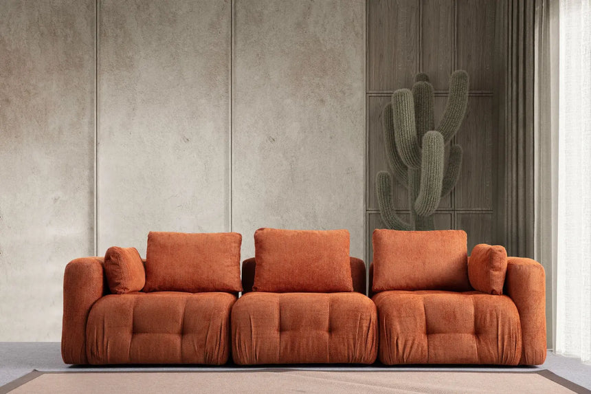 Amaris 3-Sitzer Sofa in Orange, 290x100 cm von Atelier Del Sofa – Bild 1
