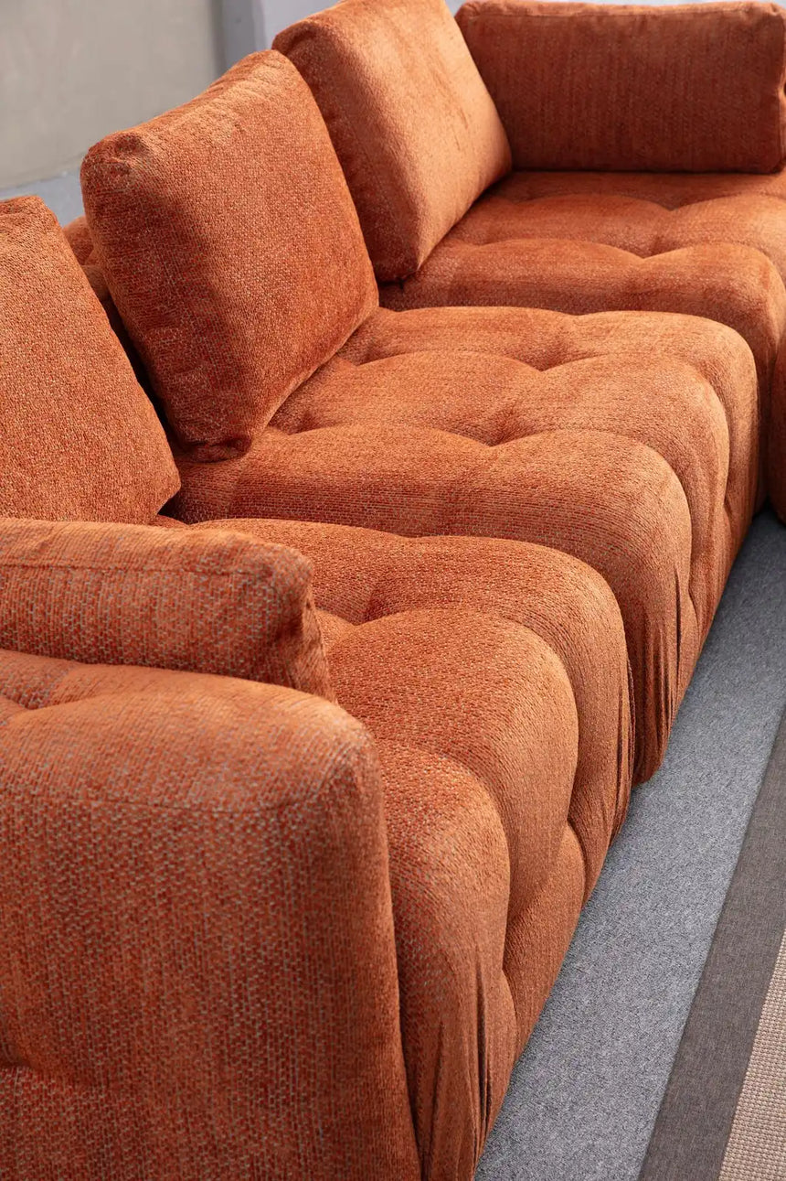 Amaris 3-Sitzer Sofa in Orange, 290x100 cm von Atelier Del Sofa – Bild 3